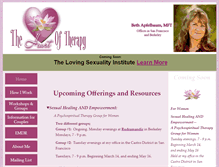 Tablet Screenshot of heart-of-therapy.com